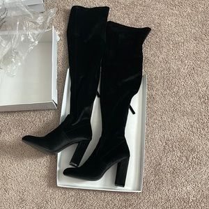 Steve Madden Velvet Thigh High Boots